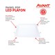 Painel Pop LED Plafon De Embutir Em Aluminio 24W Quadrado 30cm Luz Branca 6500K Bivolt Avant - dfaf3635-7f67-4155-b7f4-9e1fb3f510ea