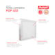 Painel Pop LED Plafon De Sobrepor 12W Quadrado 17cm Luz Amarela 3000K Bivolt Avant - e23971fe-45d1-4075-bf88-c87f2edd9364