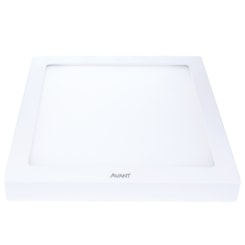 Painel Pop LED Plafon De Sobrepor 24W Quadrado 30cm Luz Amarela 3000K Bivolt Avant