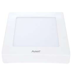 Painel Pop LED Plafon De Sobrepor Quadrado Luz Branca 6500K Bivolt Avant 12W 17cm
