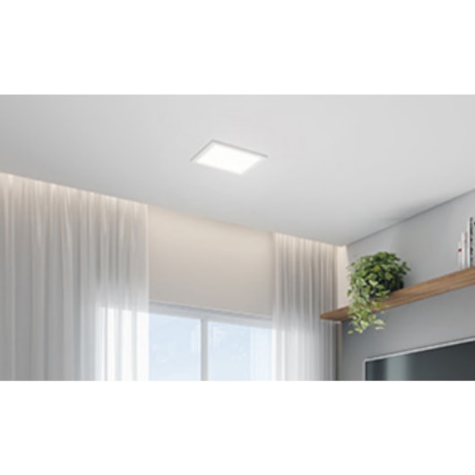 Painel Quadrado De Embutir De Alumínio Slim Branco 6500K 30W Bivolt Avant - Imagem principal - 3c482e7a-738e-4d5e-ac2e-a0c50a670940