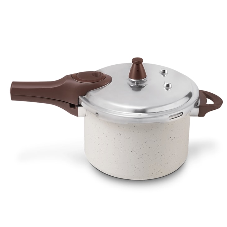 Panela de Pressão Com Indução Pressure 4,2 Litros Vanilla Brinox