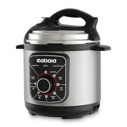 Panela De Pressão Elétrica Essencial 900W Inox Itatiaia 5l 127v - Imagem principal - 53192377-2033-4aa8-b172-e4afa65d5773