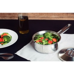 Panela Em Aço Inox Com 1 Cabo E Tampa Solar Tramontina 1,4L