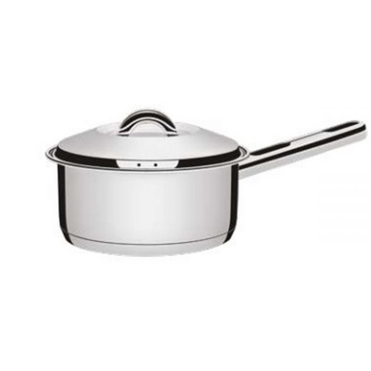 Panela Em Aço Inox Com 1 Cabo E Tampa Solar Tramontina 1,4L