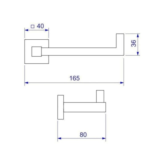 Papeleira Cromado Quadratta Deca - Imagem principal - 081c32e1-9aba-4cc6-ab00-3d6f94ec1c5c