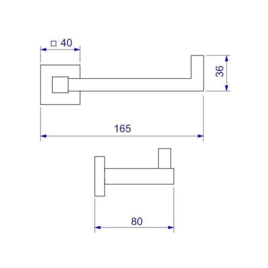Papeleira Cromado Quadratta Deca - Imagem principal - f783e857-fdad-4011-bdfe-bf4673d8fb4d