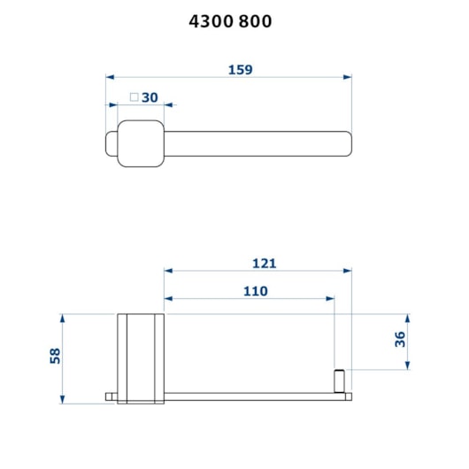 Papeleira de Parede S/COB Barbara Dundes Cromado Fani - Imagem principal - 039d5a93-46e8-4e07-a6db-a4792a615013