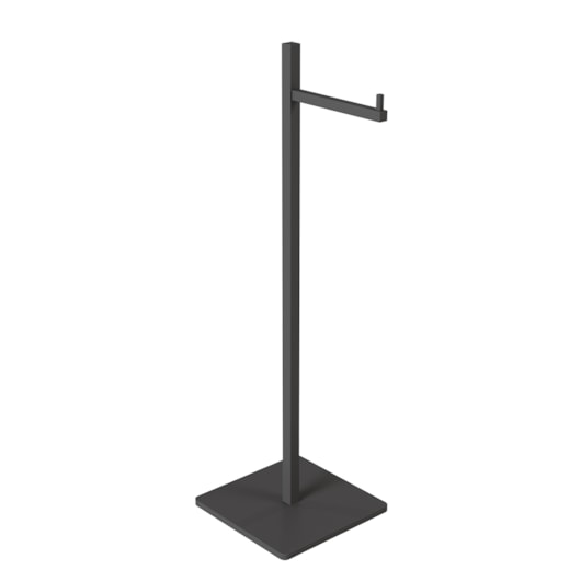 Papeleira De Piso Quadrado Simples Paris Preto Fosco Fani - Imagem principal - 343e8442-d9f1-41fe-96e3-d4386545cf03