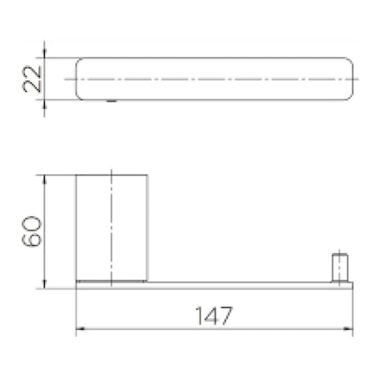 Papeleira Flat Cromada Docol - Imagem principal - 9b259d87-2aeb-424c-b2ce-623443442e5b