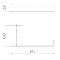 Papeleira Flat Docol Níquel Escovado