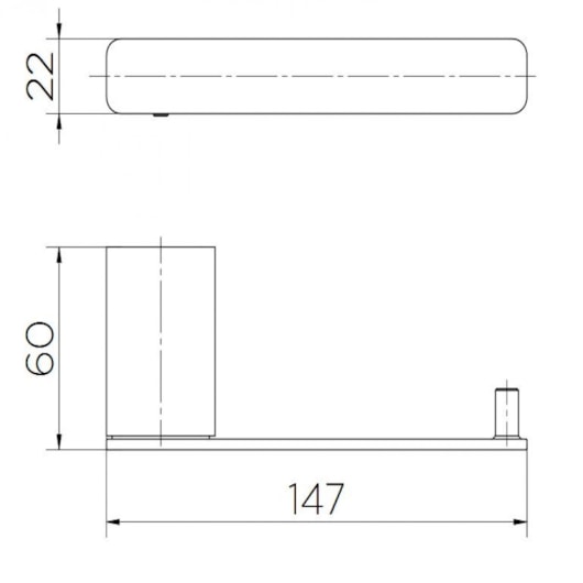 Papeleira Flat Docol Níquel Escovado - Imagem principal - 600b0385-0fe3-4a79-a9e5-fe9b2ee89ebf