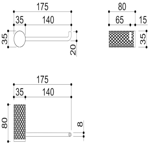 Papeleira Kr442 Titânio Kromma - Imagem principal - 680fde18-b7cc-4d1e-a492-fc2dc26b8ed4