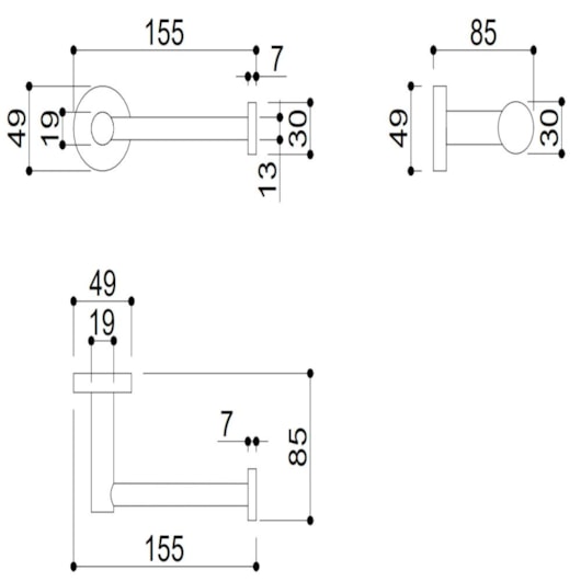 Papeleira Kr662 Páprica Matte Kromma - Imagem principal - 2653a1bb-7160-4020-b3b2-c153ef7627b8