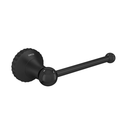 Papeleira Perola Black Matte Deca - Imagem principal - 9d24a454-07d1-45e5-836f-4ed94e1fc5e3