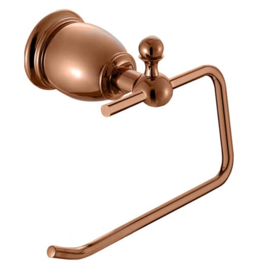 Papeleira Rbace1111 Rose Gold Escovado Rubinettos - Imagem principal - 1eab34d5-64a6-4acf-bd57-37ec18e1e4c1