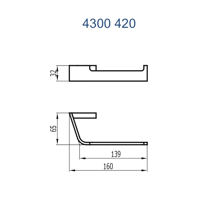 Papeleira Sem Cobertura Essence 420 Champanhe Fani