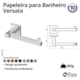 Papeleira Sem Cobertura Para Banheiro Versata 120 Cromado Fani - c9cebb16-9e25-4dfd-87c8-29aec7200493