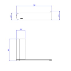 Papeleira Versa Black Noir Deca