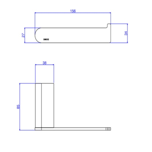 Papeleira Versa Black Noir Deca - Imagem principal - 0fa8ecc9-a056-4b79-96a6-64e3d586aa16