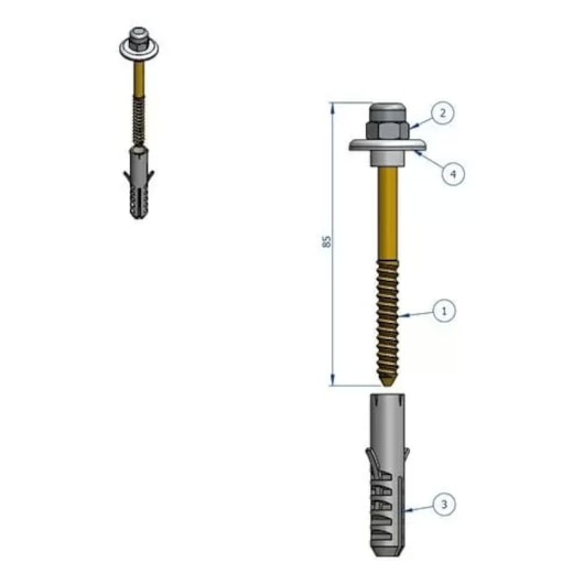 Parafuso para Fixação de Vaso – O Par Champanhe - Imagem principal - 65d2781e-2edb-424d-bcd1-36cc1fa77f28