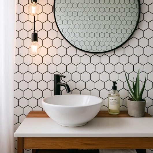 Pastilha de Porcelana Hexagonal Atlas M-6249 Ártico 4,79x4,79cm - Imagem principal - 377f4ca1-aa13-431d-a4e1-095d372f8986