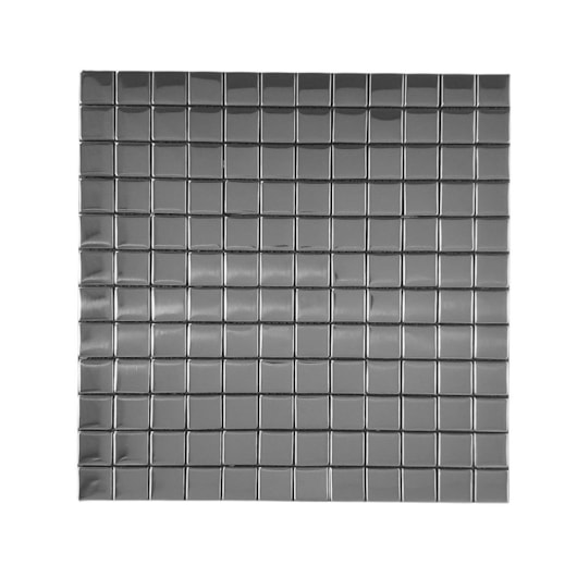 Pastilha Junta Padrão Prata Polida Mozaik 2x2cm - Imagem principal - 8bf6b65c-bdfe-4c18-bae6-5e096ee4b019