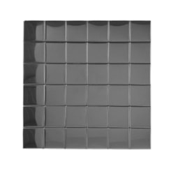 Pastilha Junta Seca Prata Polida Mozaik 5x5cm