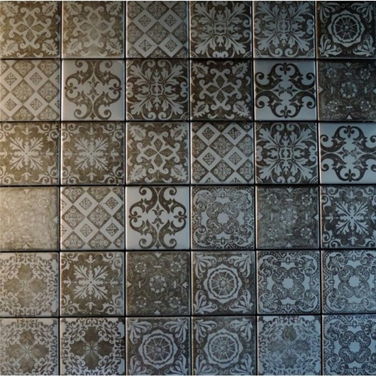 Pastilha Lusitânia 5x5cm 1001 Titânio Mosaik - Imagem principal - 34b27e2c-425a-4d72-9696-92390288f4f6