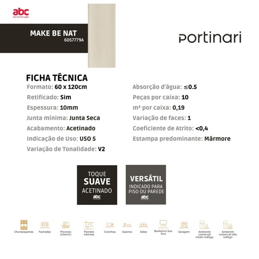 Pastilha Portinari Make Be Natural Pei 4 5x40cm Bold - Imagem principal - 6895a6cf-8fbd-489d-b885-50df9191a72d