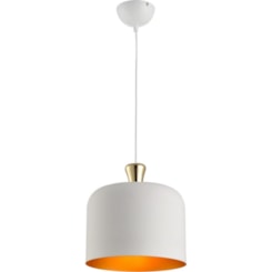 Pendente Bell Aço Brancofosco 280mm Avant 1 Lâmpada E27