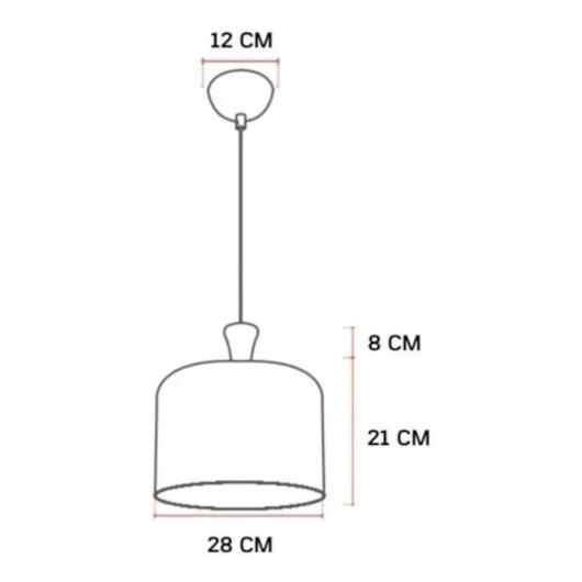 Pendente Bell Aço Preto Fosco 280mm Avant 1 Lâmpada E27 - Imagem principal - c69cb35a-2455-428b-9353-0bc1d137b324