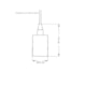 Pendente Dot Metal Rock Preto Perolado Taschibra - 47a521f9-2f1b-41ff-a260-dc9a30f5eae5