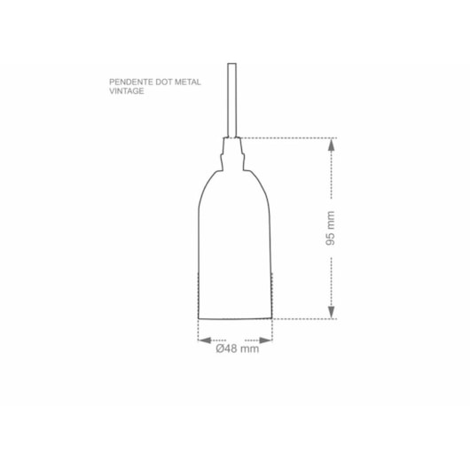 Pendente Dot Metal Vintage Amadeirado Taschibra - Imagem principal - e5a3f084-bb6f-4a28-b79f-4ed88225eb90