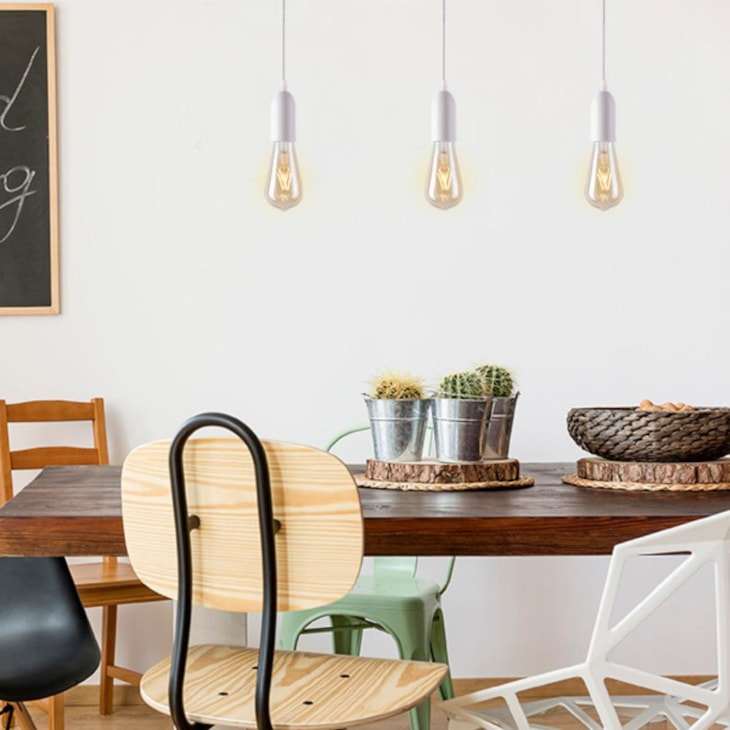 Pendente Dot Metal Vintage Branco Taschibra