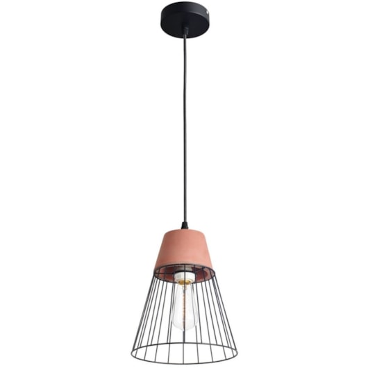Pendente Kras Aço Preto Fosco Cerâmica Avant 1 Lâmpada E27 - Imagem principal - d023bb66-59a8-499b-b1f5-987708b16f93