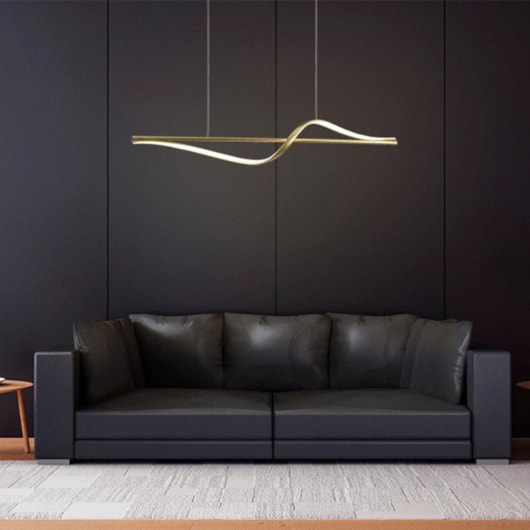 Pendente Led Coaster 20W 3000K Ouro Taschibra - Imagem principal - 0626a803-5716-4929-9b79-659479cd1295