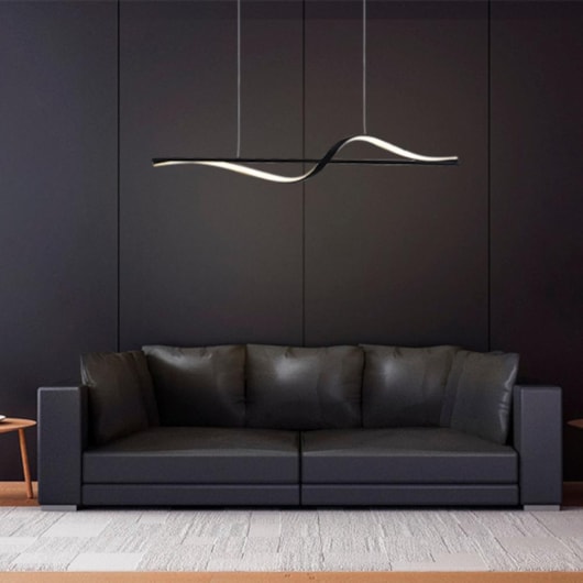 Pendente Led Coaster 20W 3000K Preto Taschibra - Imagem principal - 39f79182-1fa9-4ad9-bfbd-7cc5a7deaefe