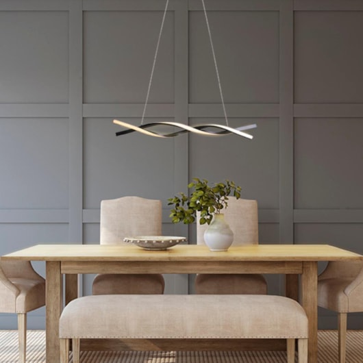 Pendente Led Paris 3000K 18W Preto Taschibra - Imagem principal - 1d0e03b1-dc55-4518-bf94-b49aaeeee4ba