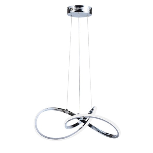 Pendente Led Tóquio 3000K 30W Cromado Taschibra - Imagem principal - eab070f6-397f-47ee-ad8b-529179ecf579