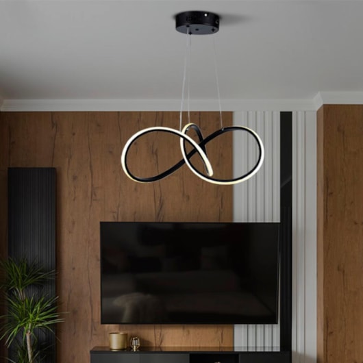 Pendente Led Tóquio 3000K 30W Preto Taschibra - Imagem principal - 27bd44ea-1a88-4ae7-9c46-124078e9ba6a