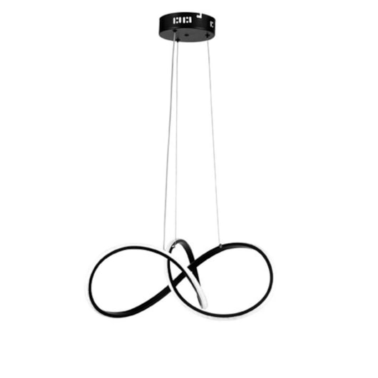 Pendente Led Tóquio 3000K 30W Preto Taschibra - Imagem principal - a22dd81a-2fd4-4d03-b61b-b5f2fa4a79fe