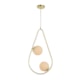 Pendente Pérola Gota Duo Ouro Brilho Avant 2 Lâmpadas G45 - 9dfd6c46-8009-40ab-ad5d-f1d2f9f35ef6