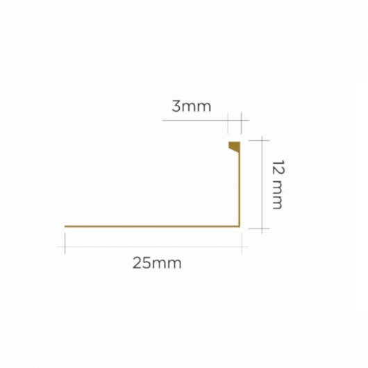 Perfil Black Matte Alumínio Ravena 3mmX12mm - Imagem principal - 86135316-e156-489b-bca4-83c20f385b33