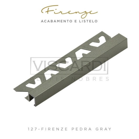 Perfil Firenze Pedra Gray Alumínio Pintura Eletrostática Viscardi 1x1,2x300 - Imagem principal - 1506c8fd-6654-44bd-ad10-2044cefe870f