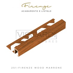 Perfil Firenze Wood Marrone Inox 304 Viscardi