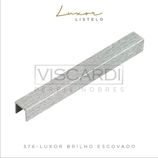 Perfil Luxor Brilho Escovado Alumínio Anodizado 376 Viscardi - Imagem principal - 8cc43941-0343-4da3-9a78-5a3720c2868f