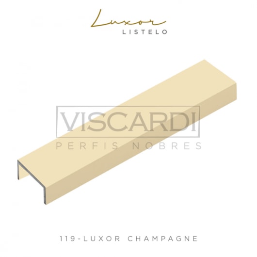 Perfil Luxor Champagne Brilho Viscardi - Imagem principal - 607cb8bc-50ef-4cc6-8683-eba3ed0abd3c