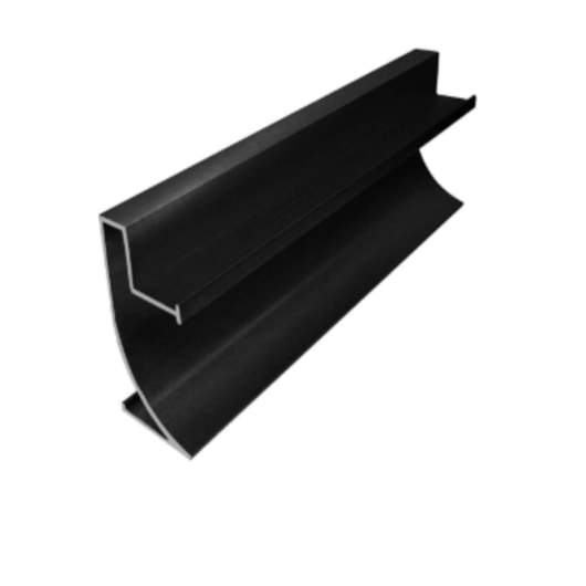 Perfil Rodapé Com Led Trio AL Black Mozaik 250cm - Imagem principal - 10e083ed-f7c0-4294-adfd-fab2928621fb