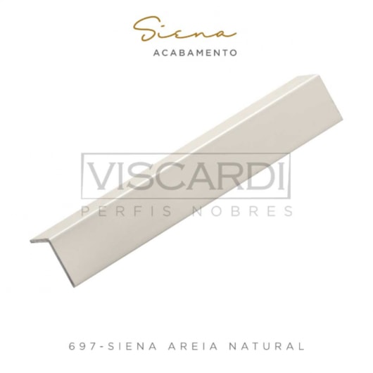 Perfil Siena Areia Natural Em Alumínio E Inox 304 Viscardi 1,6cm - Imagem principal - b7e52a21-9197-48ab-9fee-58c7b9745014